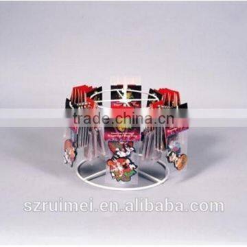 Customized 2-Tier Detachable Counter Top Metal Wire Rotating Small Display Stands
