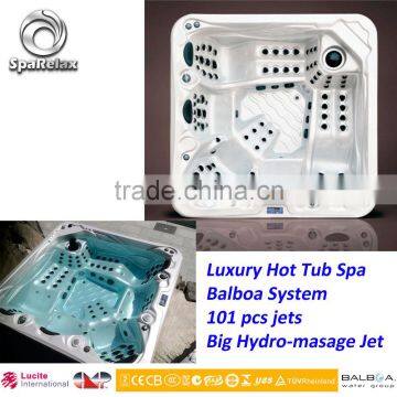 Hot Tub Spa Supplier Bathtub for 5 Persons Acrylic Hydro Bubble Bath photo-2