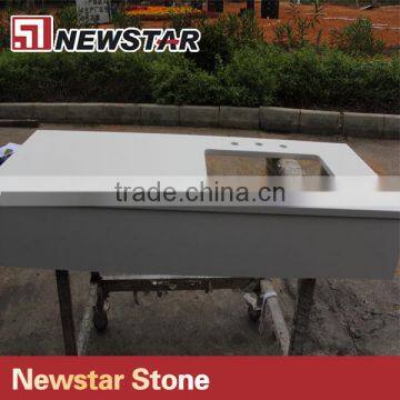 Newstar Chinese Stone White Quartz Countertops Discount photo-3