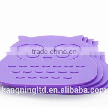 Owl Shaped Silicone Waterproof Heat Resistant Table Mat&silicone Baking Mat*silicone Coaster&silicone Placemat photo-5