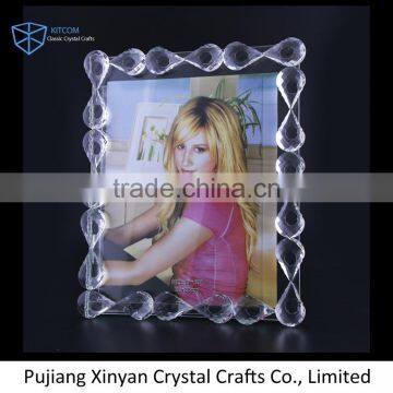 Latest design 2016 crystal family photo frame CPF024