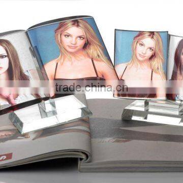 DIY Sublimation Crystal photo good quality 2015 new style 3d laser engraved wedding photo crystal