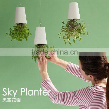 CT-457 Originality Fashion Sky Planter Hanging Plastic for Plants 9.5x9.5x13cm photo-3