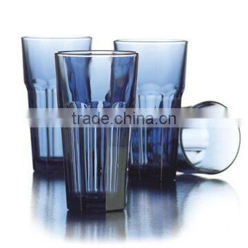 Bengbu factory offer classic blue color glassware