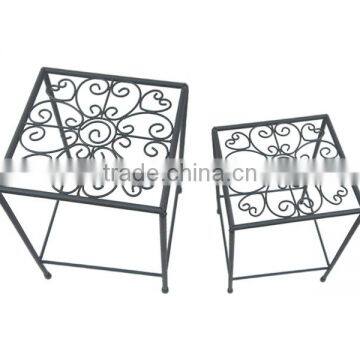2Sets Decorative Metal Plant Stand Planter Holder Multi Planter Flower Pot Racks photo-2