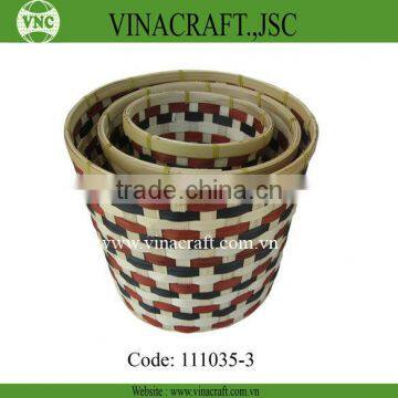 Hot sales bamboo waste bin in corlor for kitchen