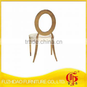 Hot Sale Modern Stainless Steel Rose Gold Dining Chair photo-2