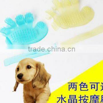 CY109 Wholesale Dog Bath Gloves Pet Massage Brush Pet Grooming Brush photo-6