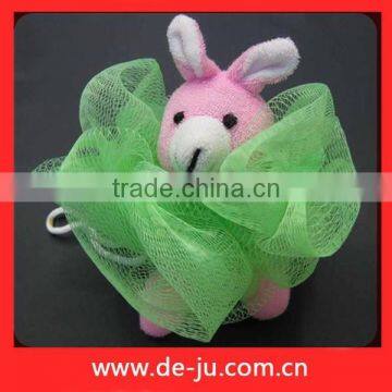 Light Green Flower Petaling Bath Sponge Loofah photo-4