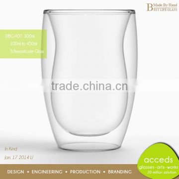 Wholesale Handmade Pyrex Glass Cheap Tea Cup Sets