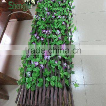 Beautiful Artificial Hedge Fencing Wholesale Silk Flowers Decorative Garden in China photo-2