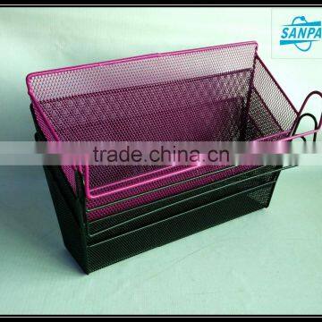 2016 Hot Stackable Hanging Storage Racks Wire Mesh Basket