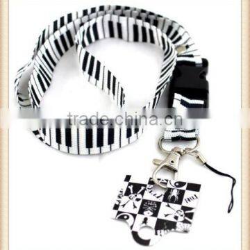 Piano Pattern Lanyards, ID card holder, Key Neck Strap Lanyard, Phone Neck Strap