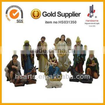 42 Inch Outdoor Handmade Resin Craft Religious Items Big Nativity Statues photo-3
