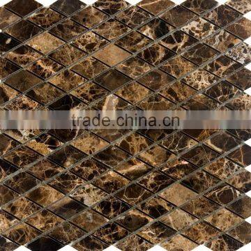 High Quality Dark Emperador Marble Mosaic Tiles For Bathroom/Flooring/Wall Etc & Best Marble Price photo-3