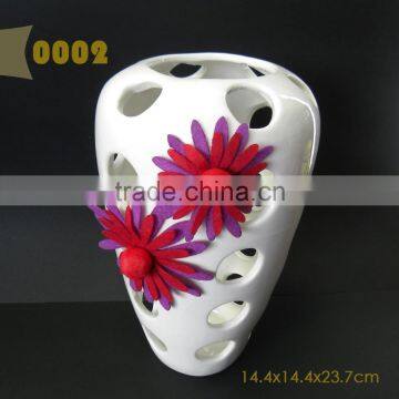 Household decorative ceramic flower vase