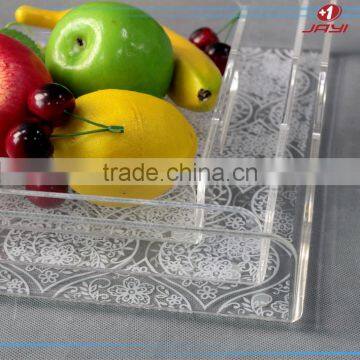 Customized Wholesale Acrylic Fruit Tray Decorations Clear Plastic Cake Tray With Special Figure photo-3
