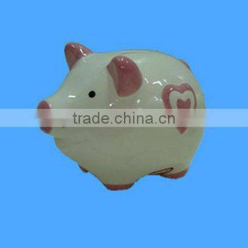 promotional pig shape ceramic piggy bank