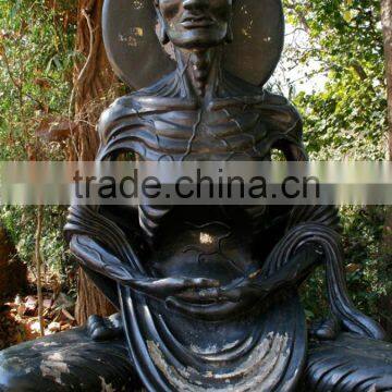 Garden Decorations Stone Carving Marble Fasting Buddha Statue Price photo-3