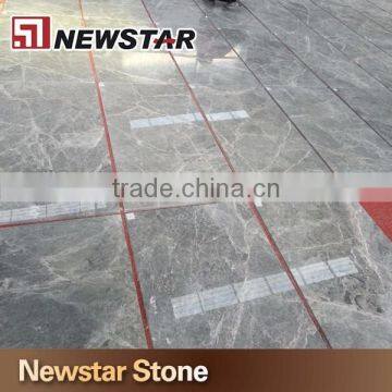 Chinese Polished Silver Mink Grey Marble Natural Stone Tile Marble Tile Floor photo-2