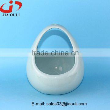 New Design EASTER Decoration Colorful Ceramic Egg Shape Basket photo-2