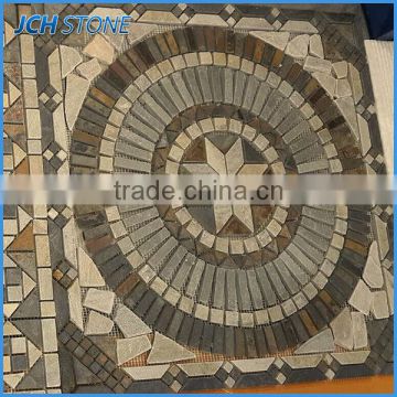 Circular pattern stone mosaic bathroom cheap