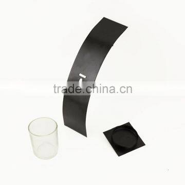 Modern Art Candle Holder Black Metal Wall Sconce Candle Holder photo-3