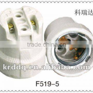 types of E27 porcelain white screw cap lamp holder socket