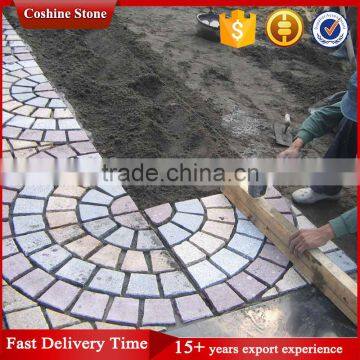 Flamed Granite Driveway Paving Stone Mesh Backed Tiles photo-2