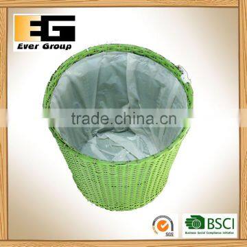 Circular Woven Flowerpot With PVC Linner/ Storage Basket photo-3