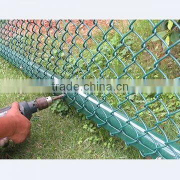 Diamond Shape PVC Coated Chain Link Fence photo-5