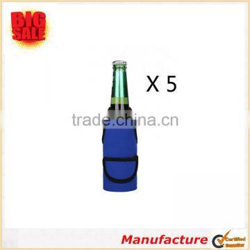 Collapsible Neoprene Beer Bottle Cover/ Holder/ Sleeve/ for Beer 5 Pack Mixed photo-5