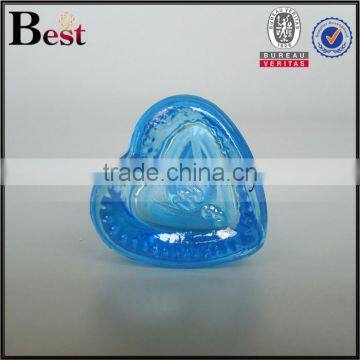 China Travel Cosmetic Fragrance Perfume Empty Blue Mini 10ml Glass Spray Bottle Heart Shape Bottom Cheapest Promotion photo-3