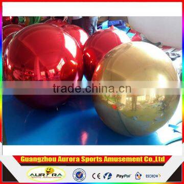 2017 Popular inflatable mirror ball, silver reflective ball, inflatable mirror balloon shining for events decoration for advert