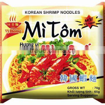 shrimp flavour instant noodles in bag