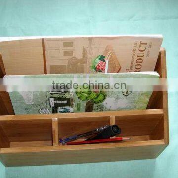 bamboo office stationery rack