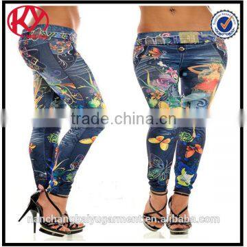 Tights Women Galaxy Leggings,Space Flower Pattern Printed Pants