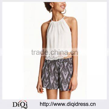 Ladies Lace Tops Latest Design Halter Crop Tops For Women 2016 photo-1