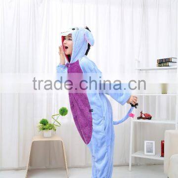 Flannel Cartoon Adult Animal Jumpsuit Animal Pajamas Jumpsuit Donkey Design photo-4