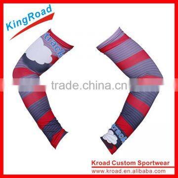 High quality custom printed lycra arm sleeve for sports