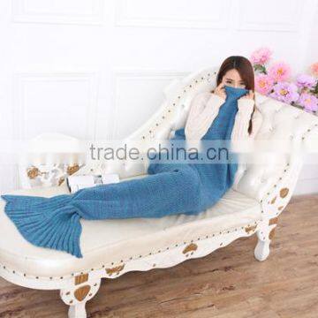 Hot Selling Knitted Mermaid Tail Blanket for Gift Wholesale