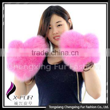 CX-A-67C Hot Selling High Quality Latest Real Fox Fur Gloves photo-6
