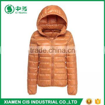 Morden Design Short Style Women Duck Down Feather Jacket for Winter photo-2