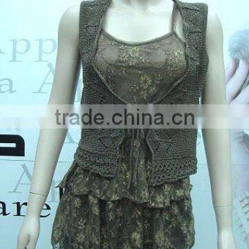 lady sleeveless vest lace sexy summer sweater