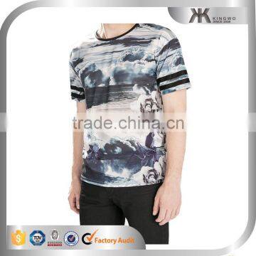 Custom Fashion Design Full Sublimation Printing Tshirt for Men photo-3