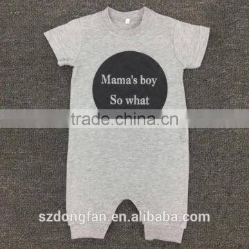 100% Cotton Baby Romper Short Sleeve Breathable Casual Romper for New Born Baby photo-3