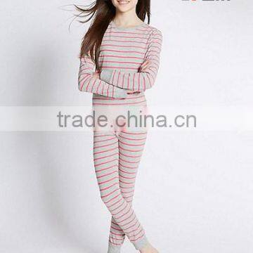 1540 100% cotton stripe children's pajamas, children's clothing