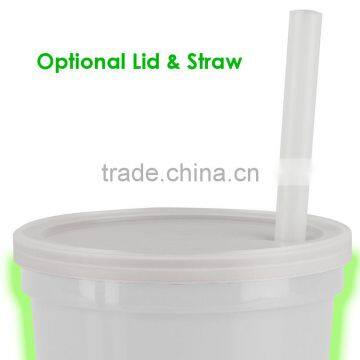 USA Made 12 oz Glow In The Dark Stadium Cup - Glows in the Dark, BPA-free and Comes With Your Logo photo-2