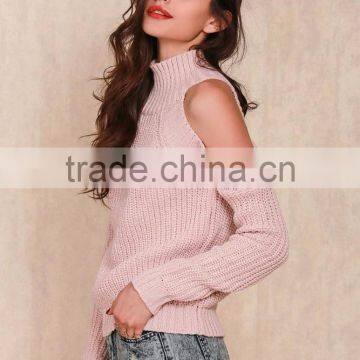 Turtleneck off Shoulder Knitted Sweater Women Autumn Fashion Tricot Pullover Jumpers Winter Sexy Oversized Sweater photo-5