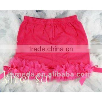 Girls Hot Pink Ruffles Bottom Petti shorts 1-7 Years